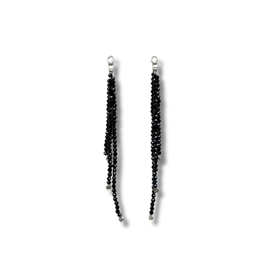 Gemstone Tassel Earring Jacket