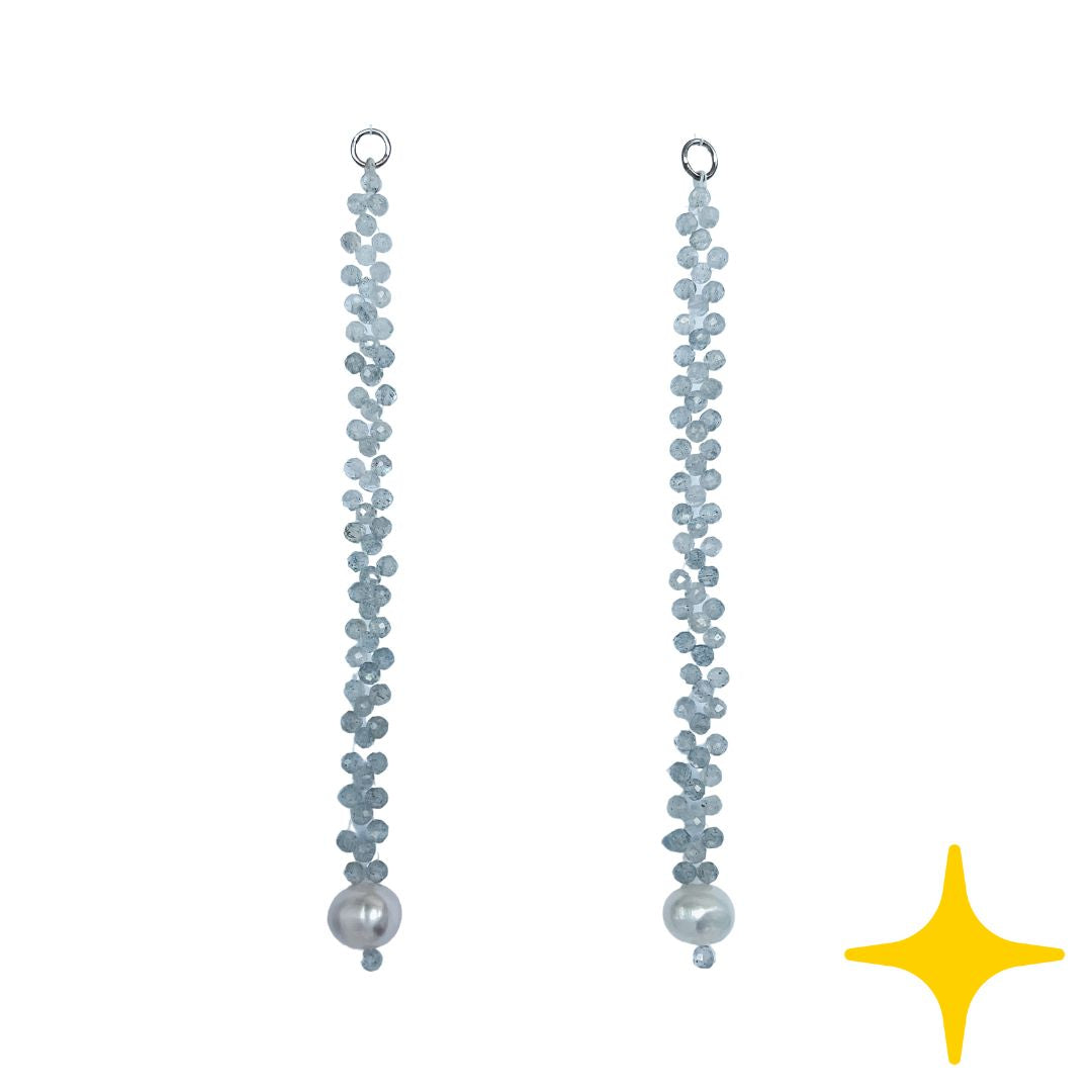 Woven Gemstone Earring Jacket