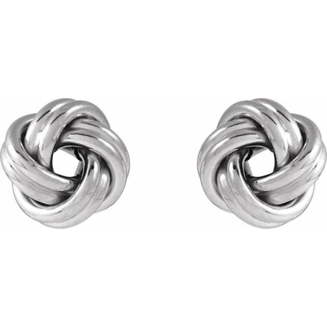 Knot Stud Earrings (14K Gold)